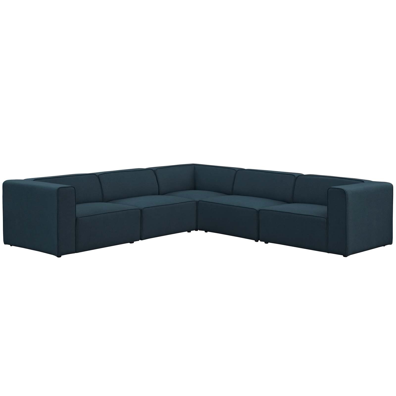 Amazon.com: Modway Mingle Contemporary Modern 5-Piece Sectional